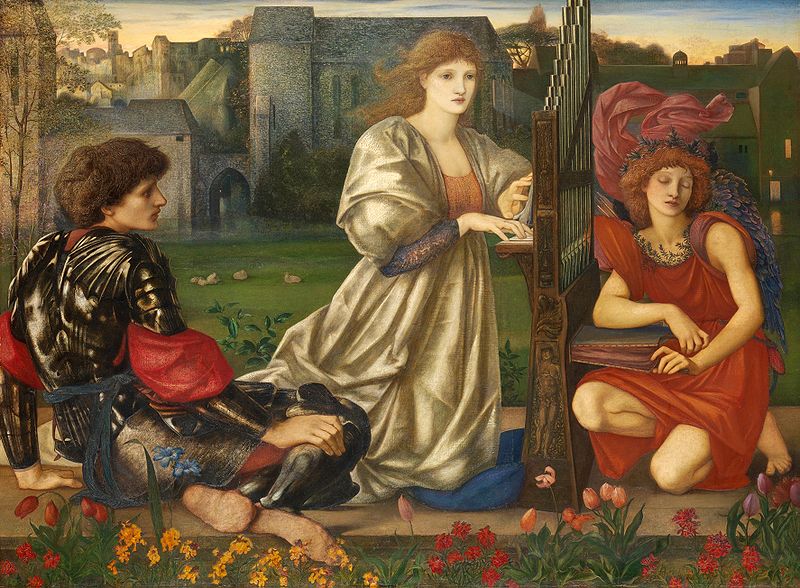 Artist: Edward Burne-Jones, Chant d'Amour