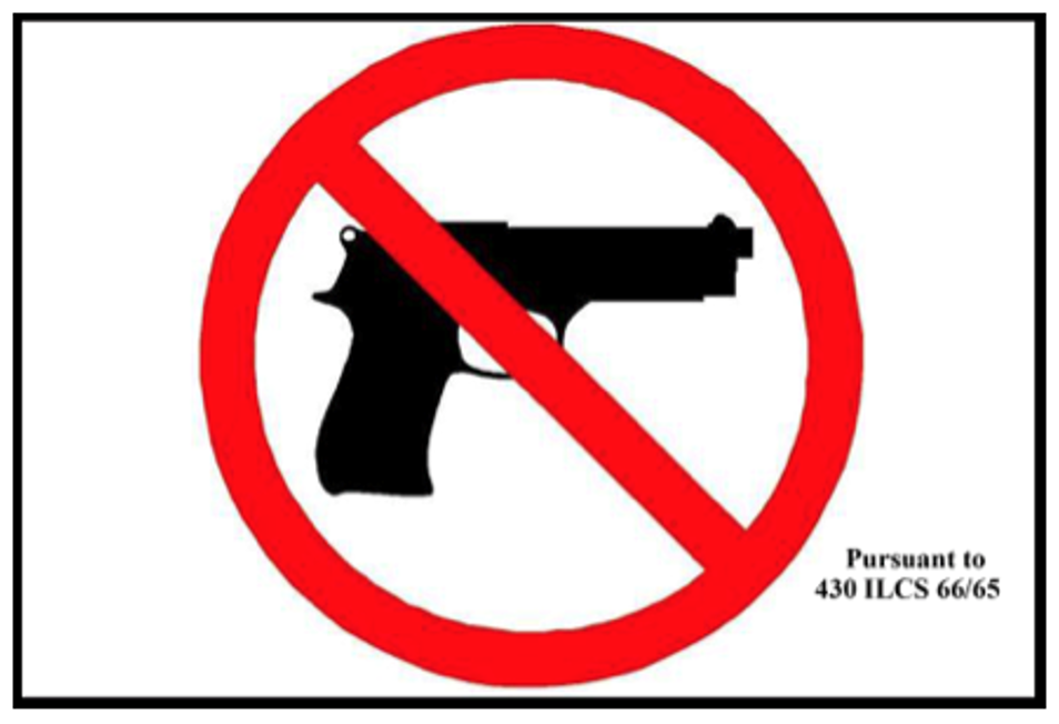 concealed carry not allowed sign