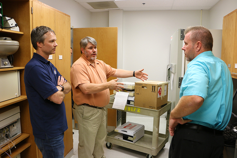 The HPLC being presented to UIS faculty