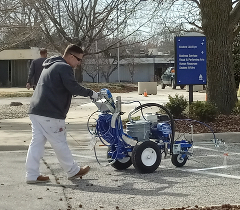 Painting the crosswalk