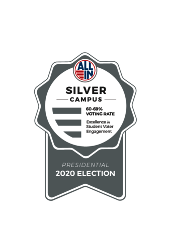 All In Silver Campus Award for Presidential 2020 Election