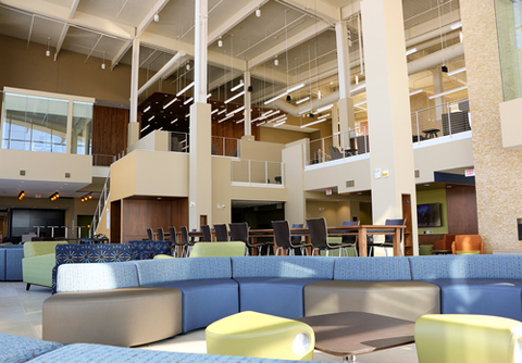 inside the student union