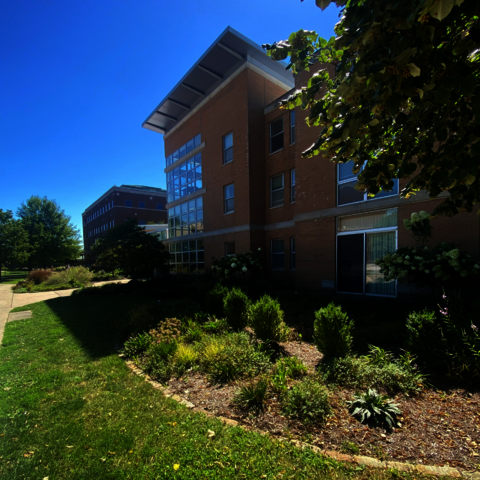 the exterior of Lincoln Residence Hall