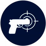 icon of pistol pointing at target