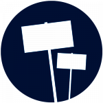 icon of protest signs