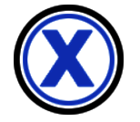 icon of a circle with an X inside of it