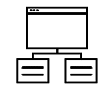icon of documents on a computer desktop