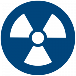 icon of radiation symbol