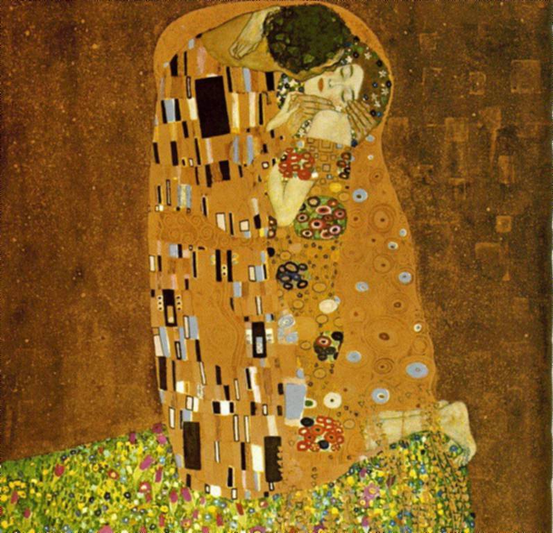 The Kiss by Gustace Klimt