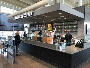 Starbuck kiosk in Student Union