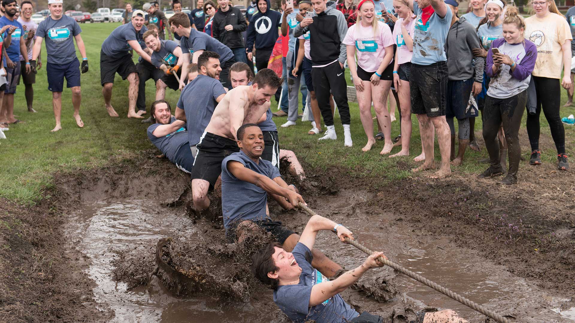springfest mud tug of war