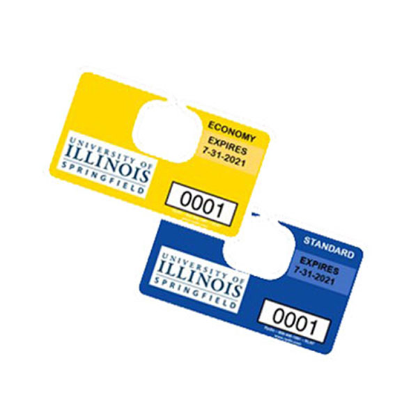 University of Illinois Springfield Parking Tags
