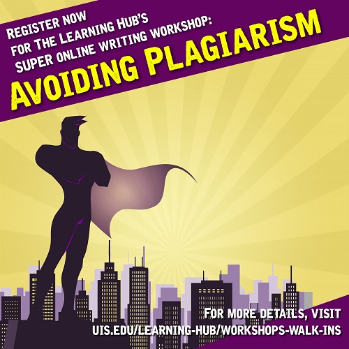 avoiding plagiarism workshop flyer