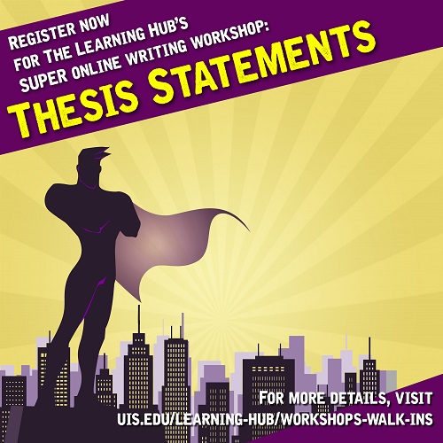 thesis statements workshop flyer