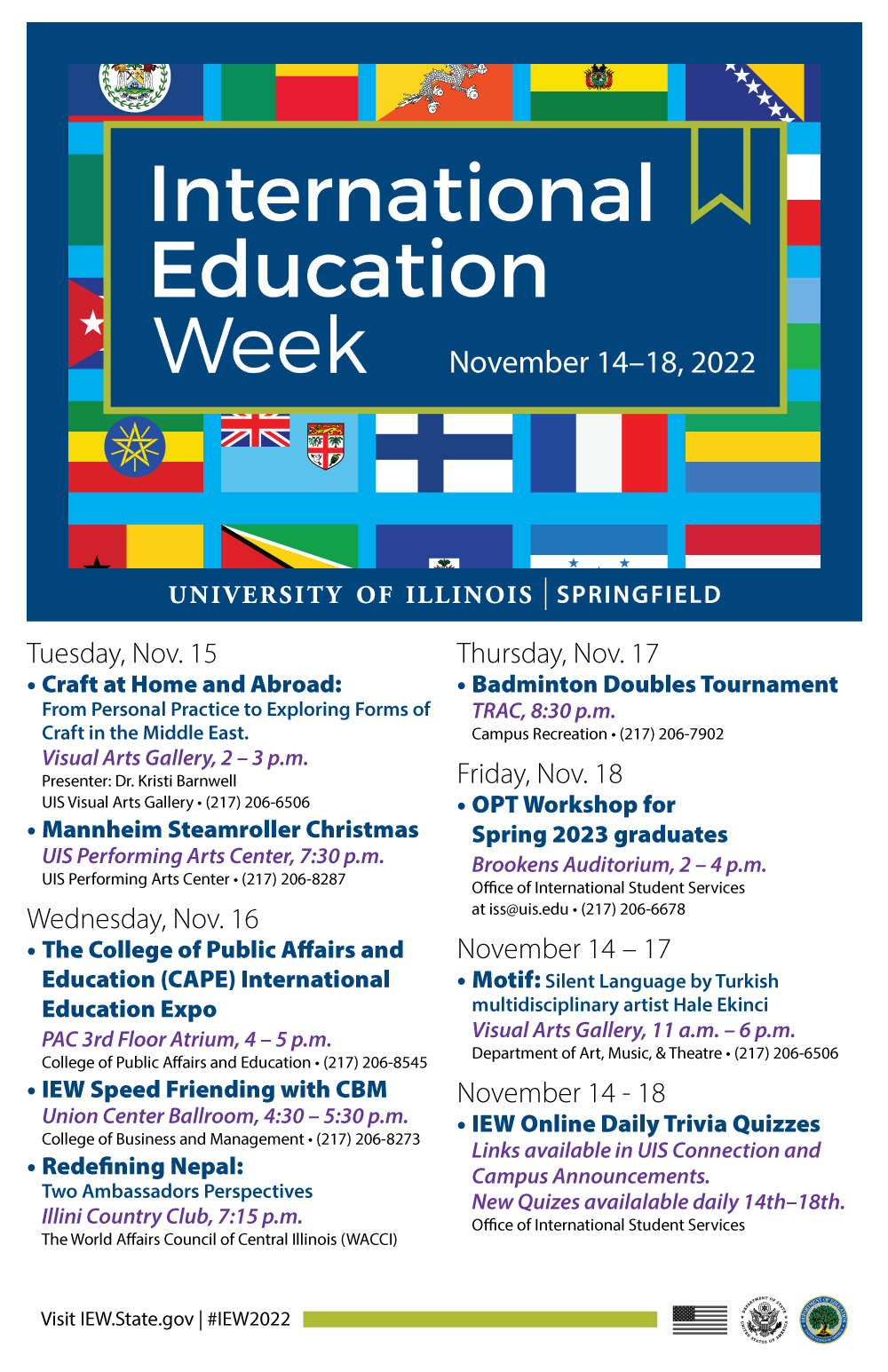 International Education Week University of Illinois Springfield