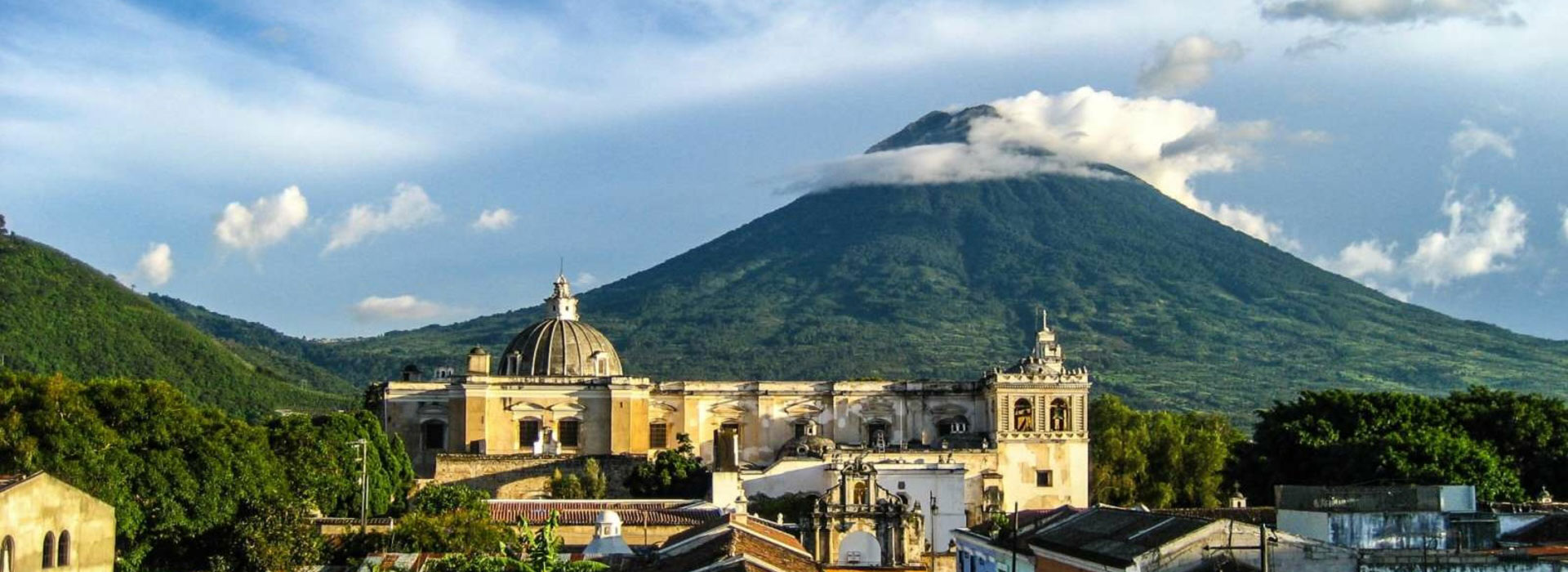 a high view in Antigua, Guatemala