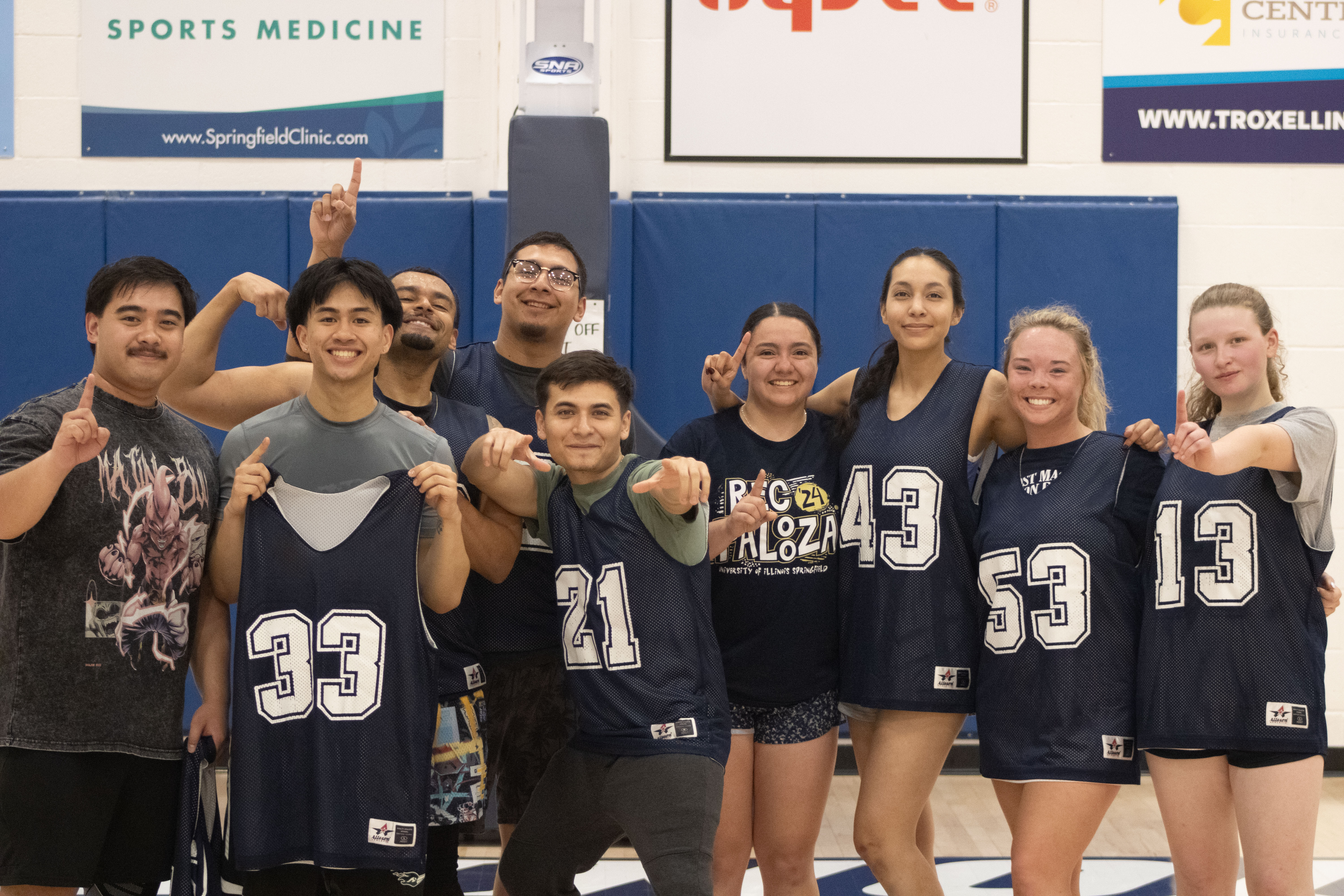 Co-ed basketball intramural champion team 