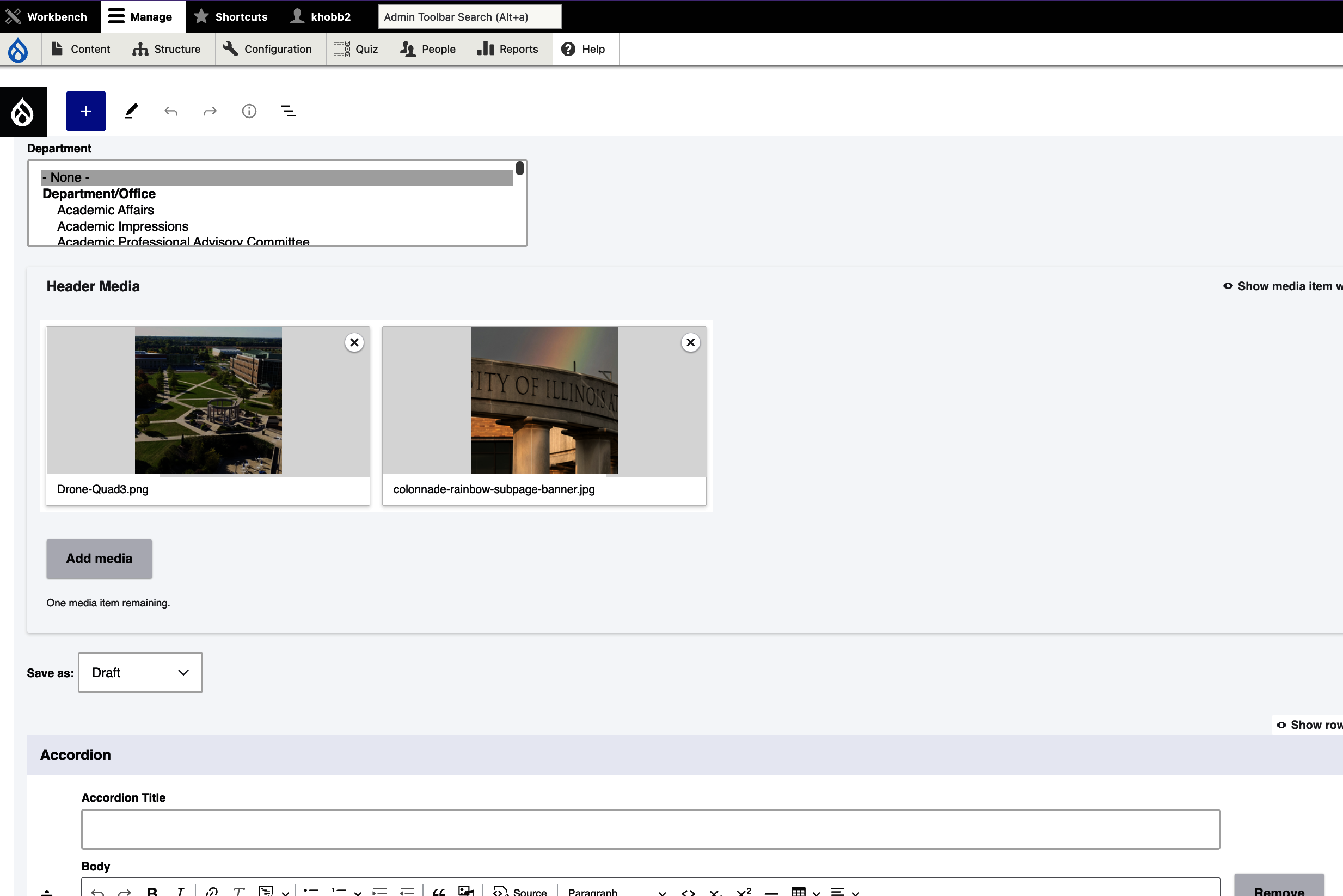 screenshot of more options in the editor
