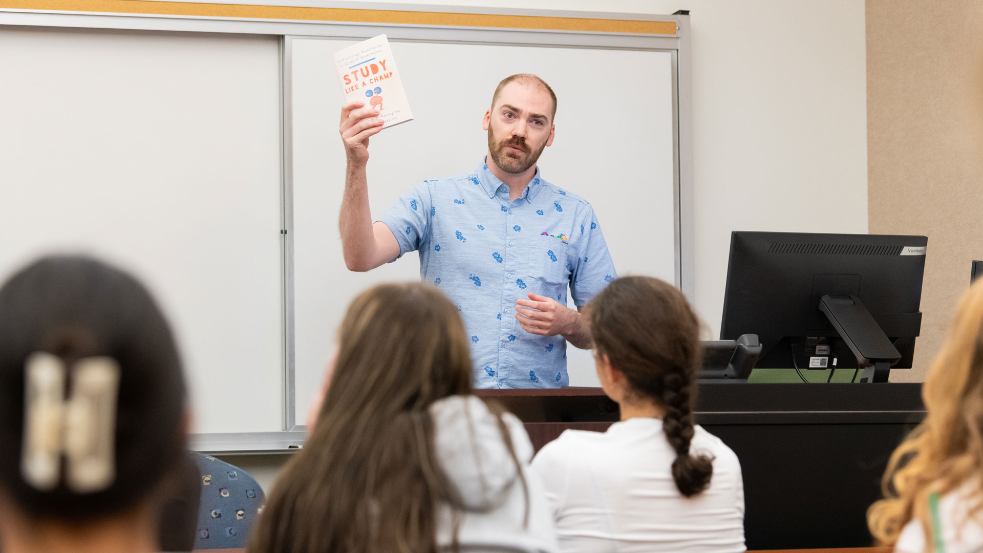 Dr. Blaum teaching a class