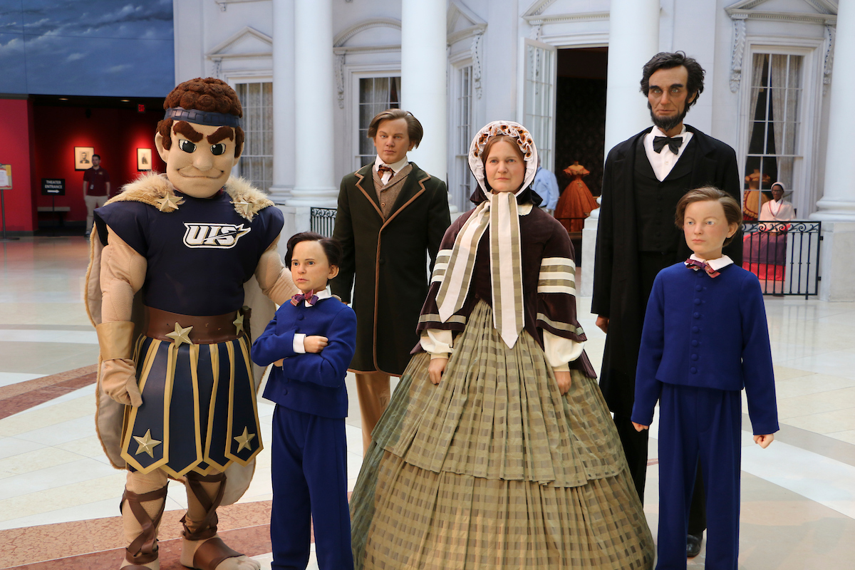 UIS with Abe's family.