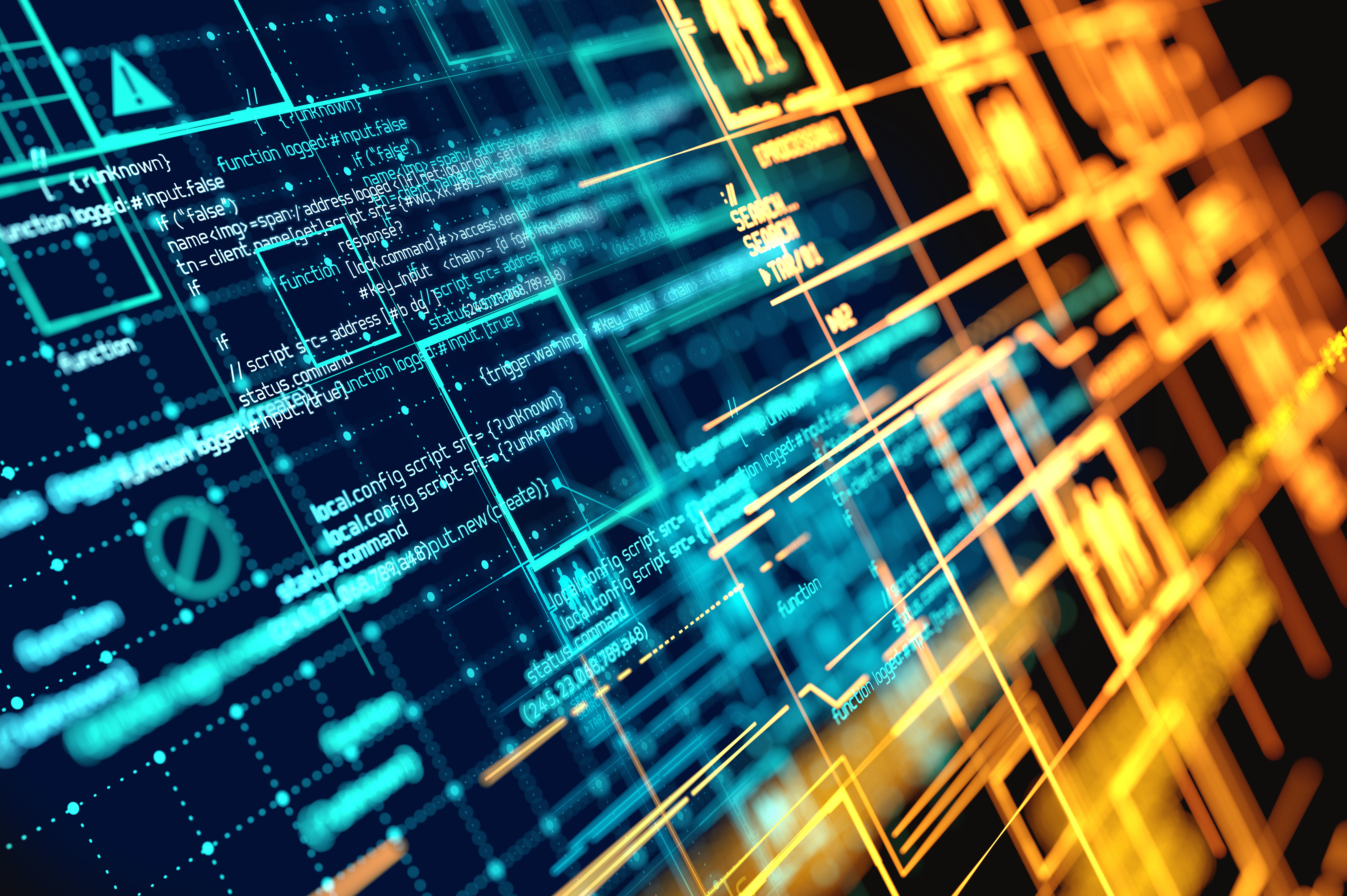 Complex Futuristic Information Data