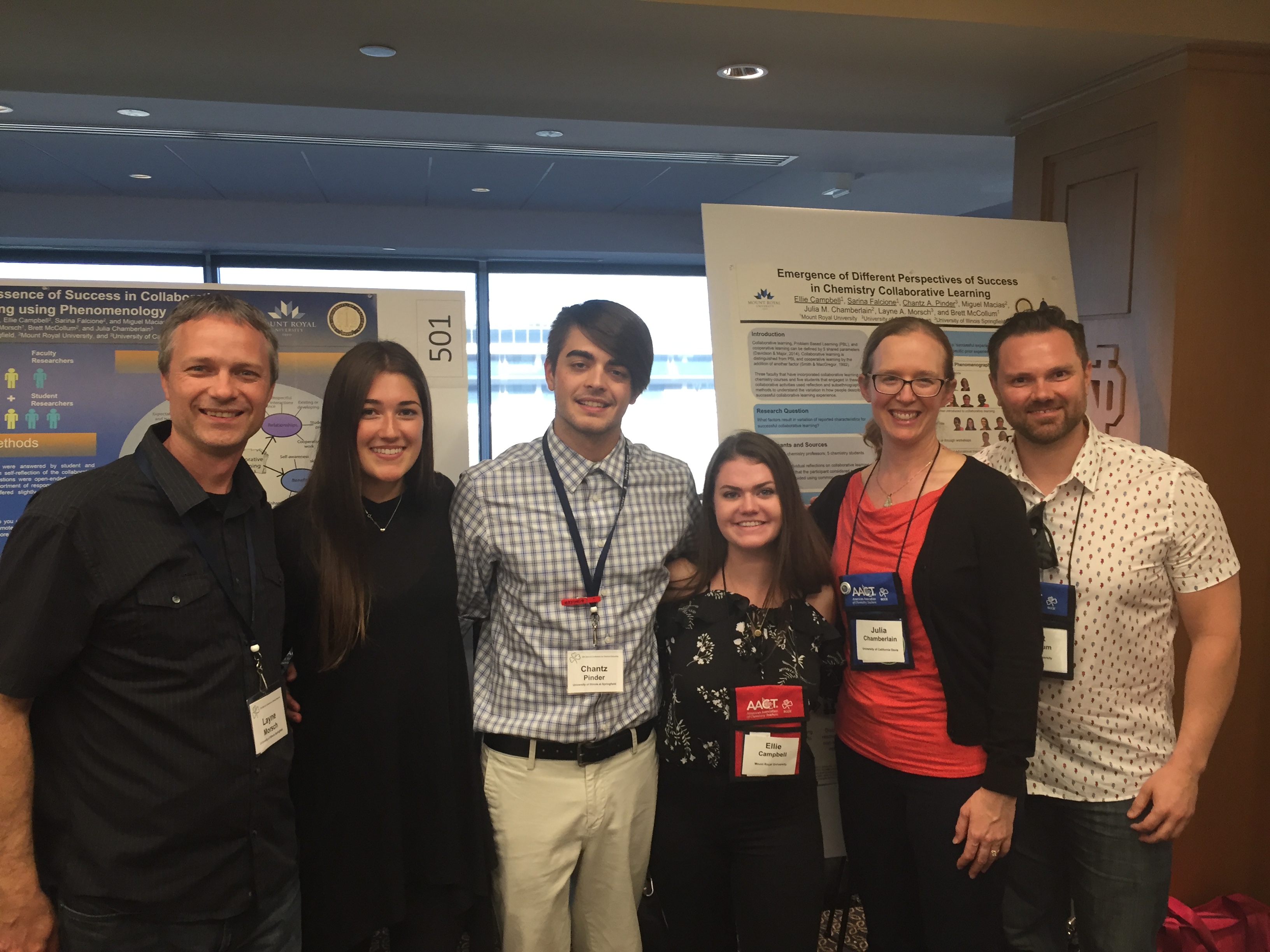 Students and Professors at 2018 Biennial Conference on Chemical Education