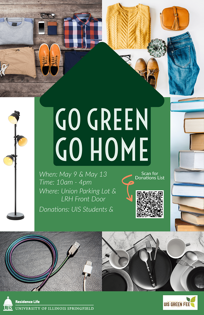 a poster for the 2022 go green go home event