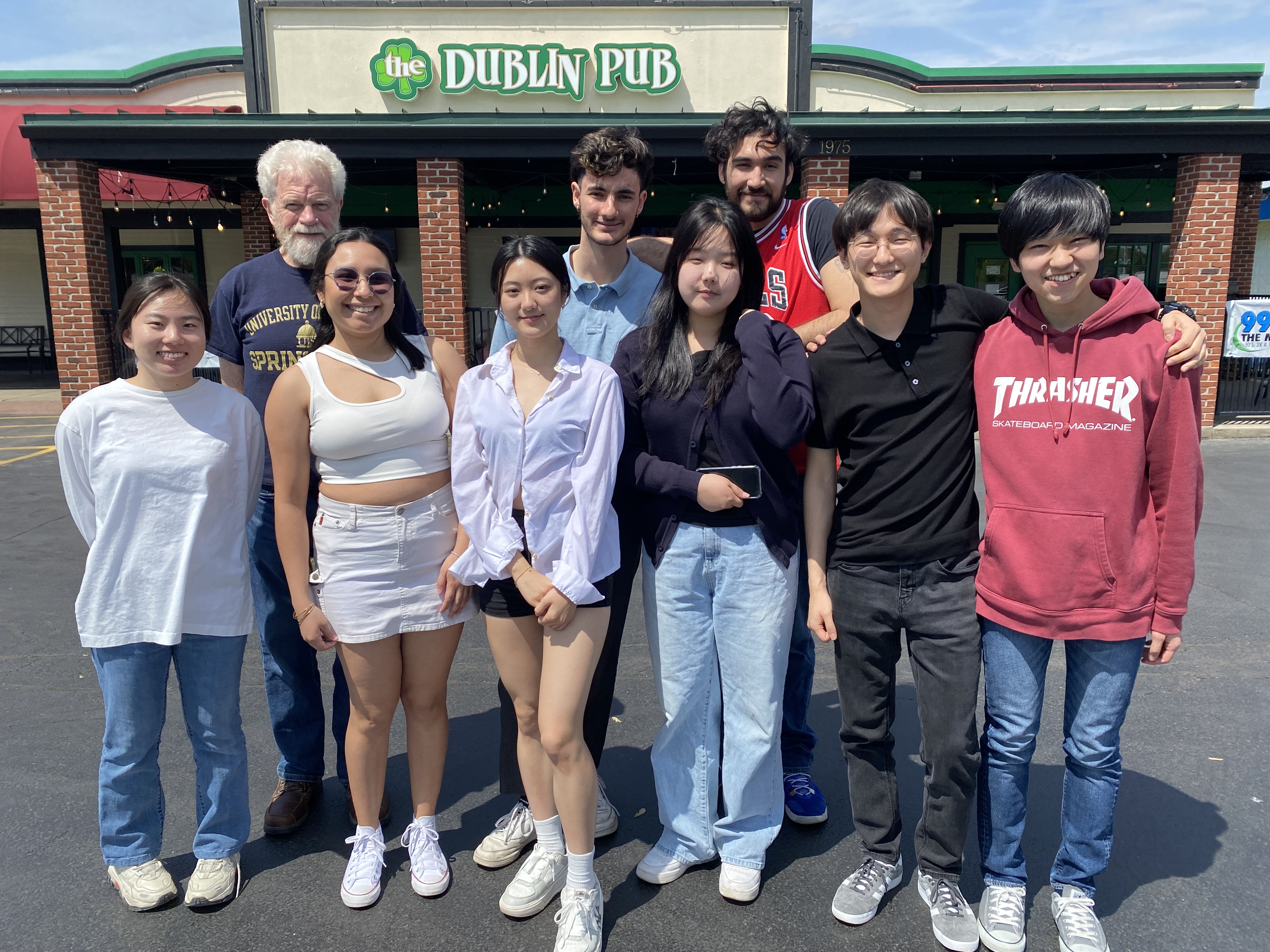 group of exchange students from Spring 2023
