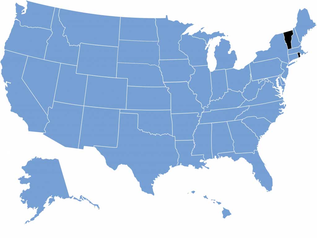 map of the US states students are from