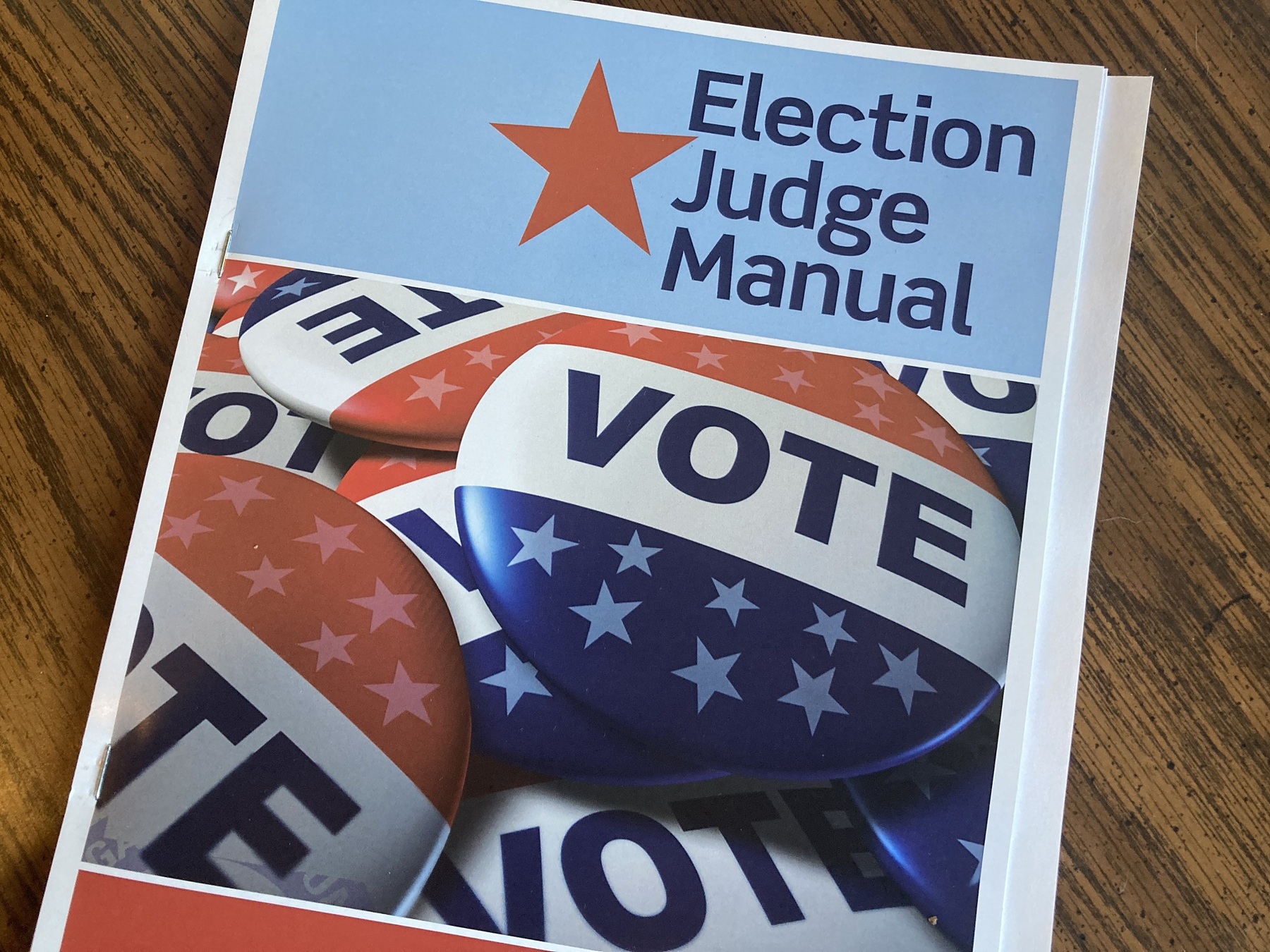 image of an Election Judge Manual