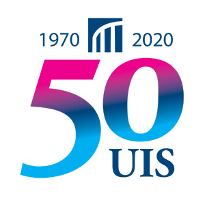 UIS 50th anniversary logo