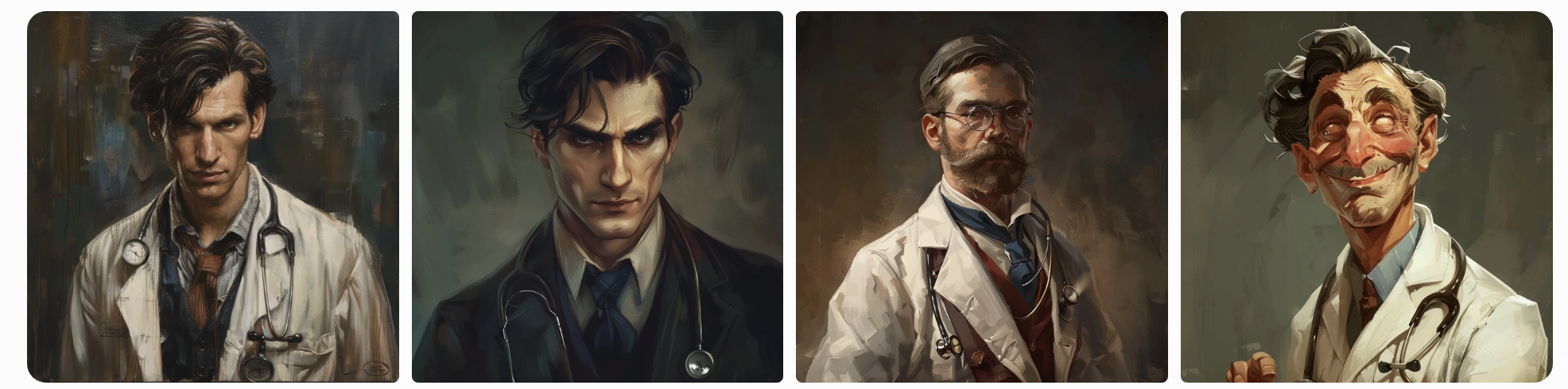 prompt doctor, showing all male subjects