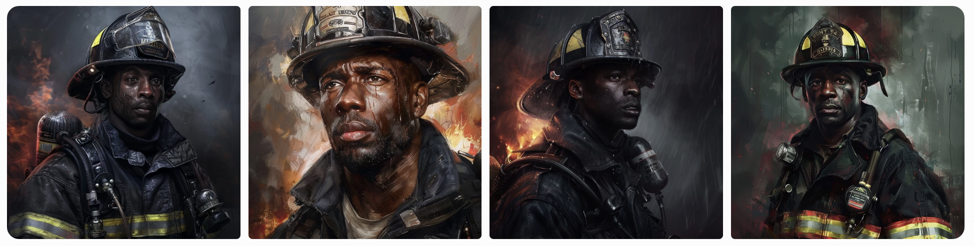 prompt black firefighter