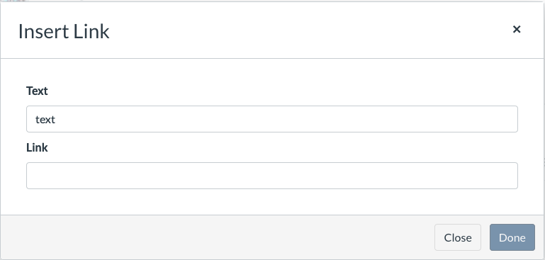 Paste the video URL into the link textbox