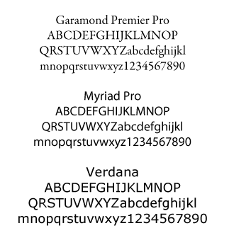 font samples