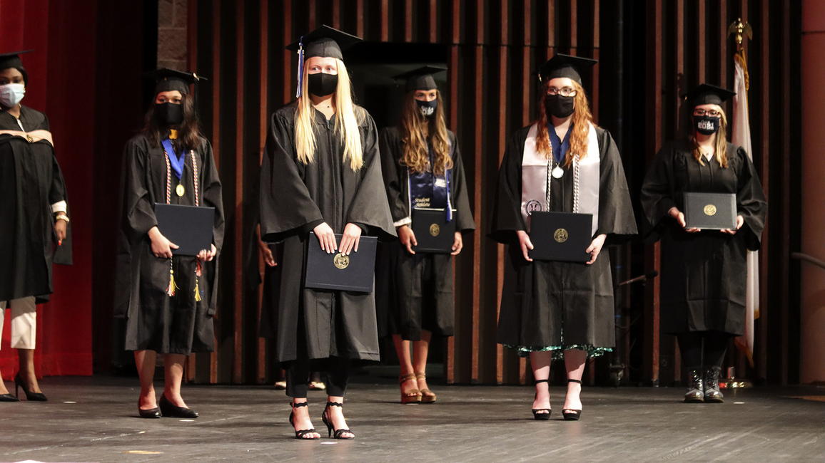 2021 Graduates on stage