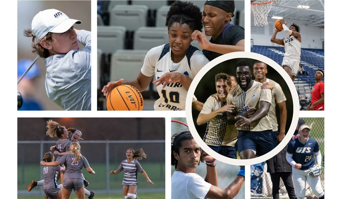 Athletics students playing sports