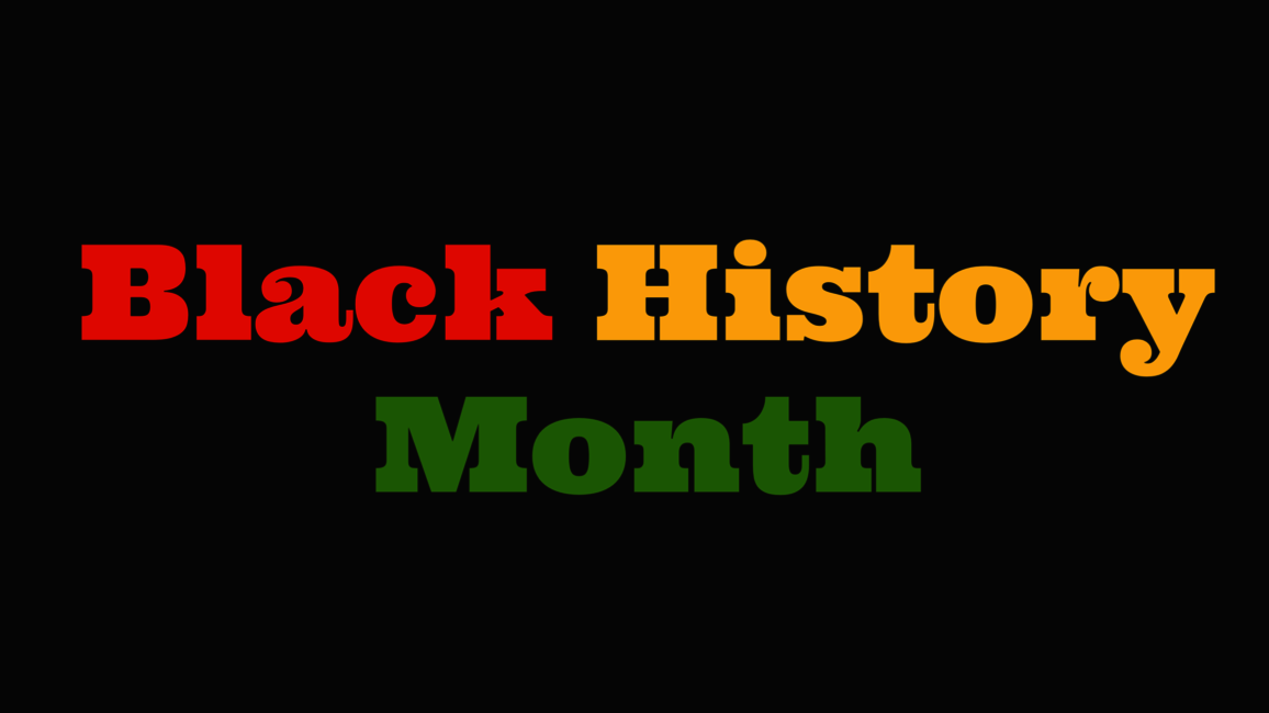 Image with text that says "Black History Month"