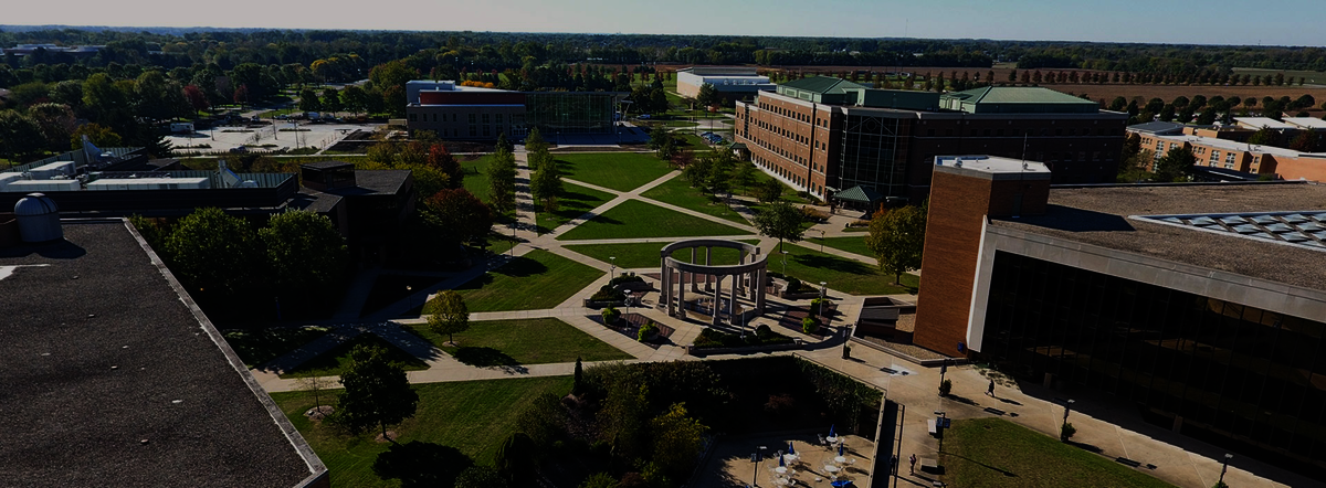 drone shot of quad