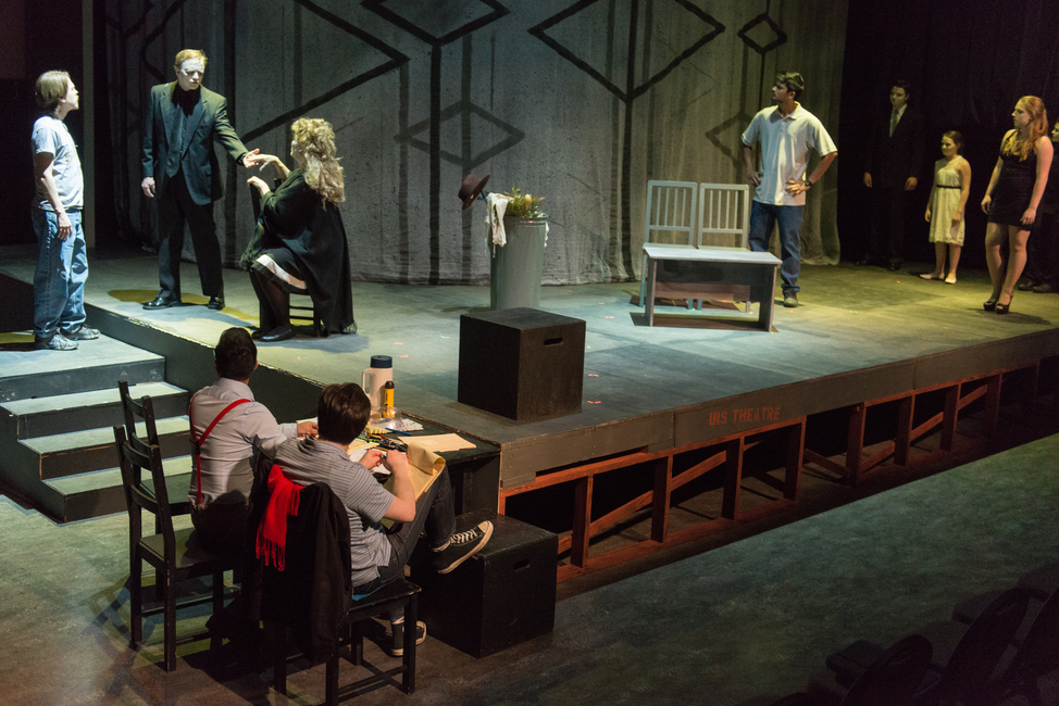 A play setting in action at UIS Theatre 