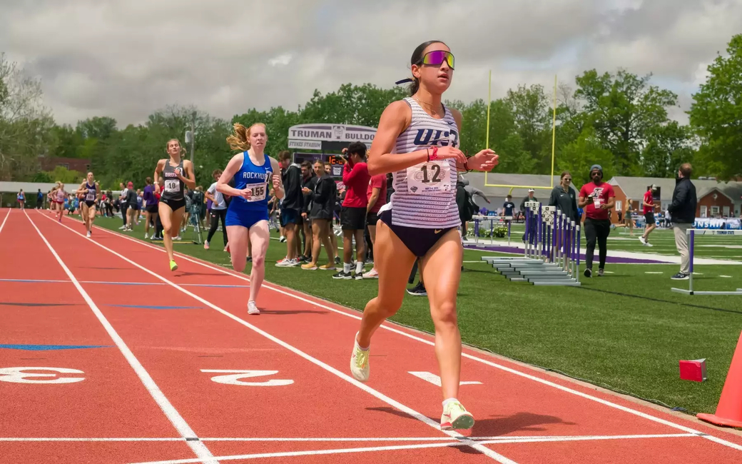 Lillian Buzani racing to finish line