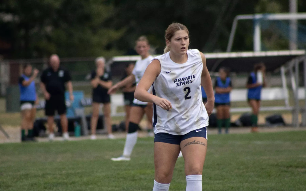 Kalli Drexler playing soccer
