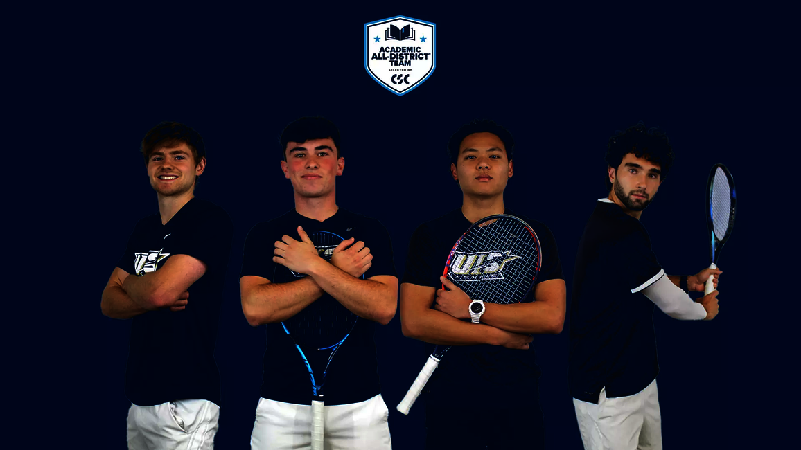 Pablo Herrera, Matthew Lapsley, Lin En Tan, Rafa Rojas. CSC Academic All-District logo