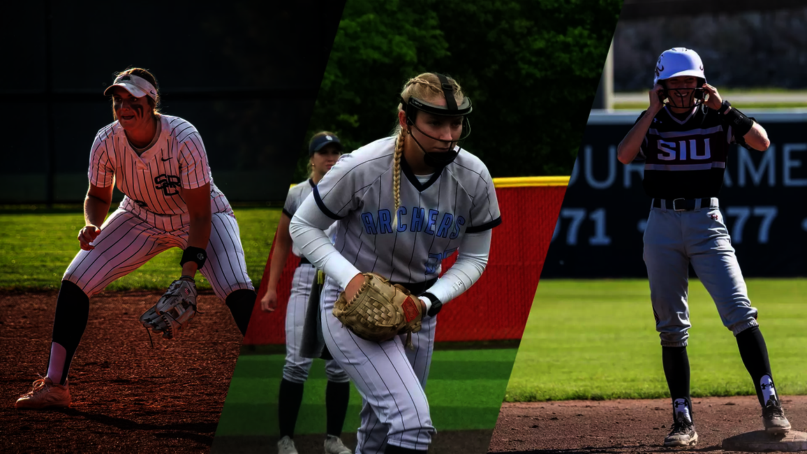 Photos of transfer softball players