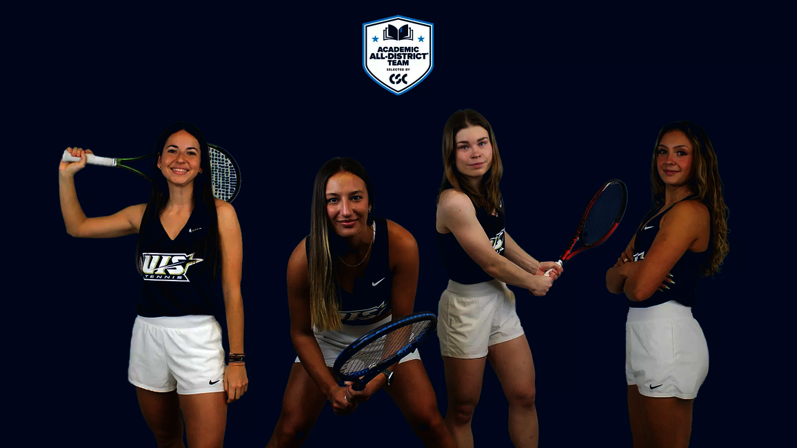 Carmen llopis Fabra, Franca Bucco, Sina Skjelstad, and Piper Schrepferman. CSC All-District Logo