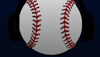 Baseball Wearing Headphones