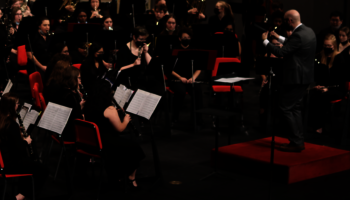 image of concert band performing