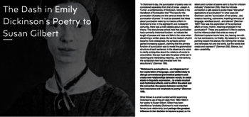 screenshot of article about Emily Dickinson