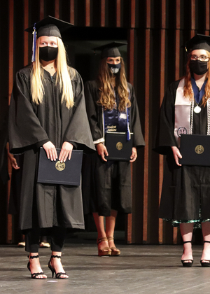 2021 Graduates on stage