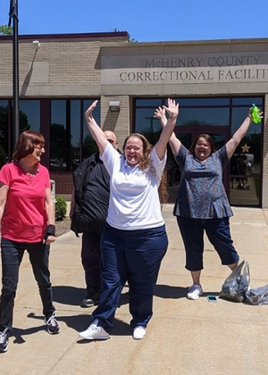Walks out of prison